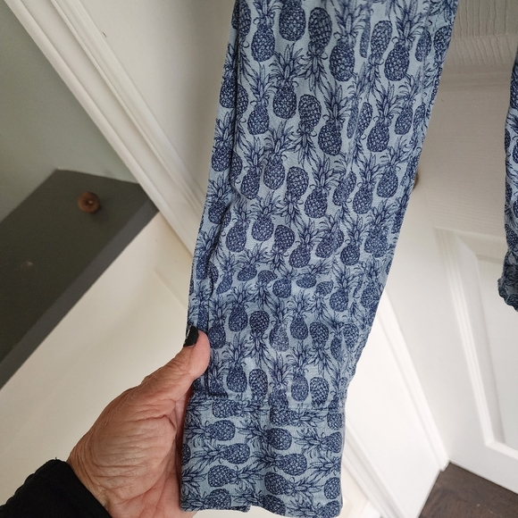 Wills Lifestyle Mens Linen Rich Pineapple Button Down 16 1/2 Slimfit - Picture 6 of 9